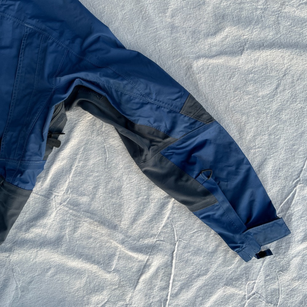 Vtg Columbia‎ Womens Titanium Alloy Omni Tech Blue Grey Waterproof Jacket - Picture 2 of 8